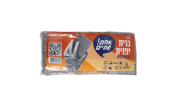 סקוץ' לשטיפת כלים- כסף זהב- מארז שישיה